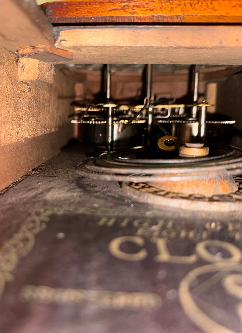 SEIKOSHA 掛時計　精工舎八角時計　ゼンマイ式ネジ巻き可動品　アンティーク