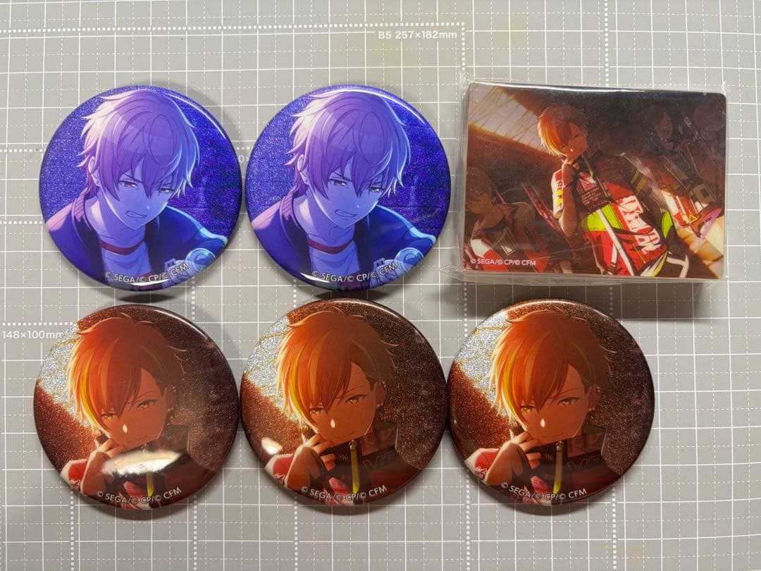 プロセカ 東雲彰人 グリッター缶バッジ ノーブルアート