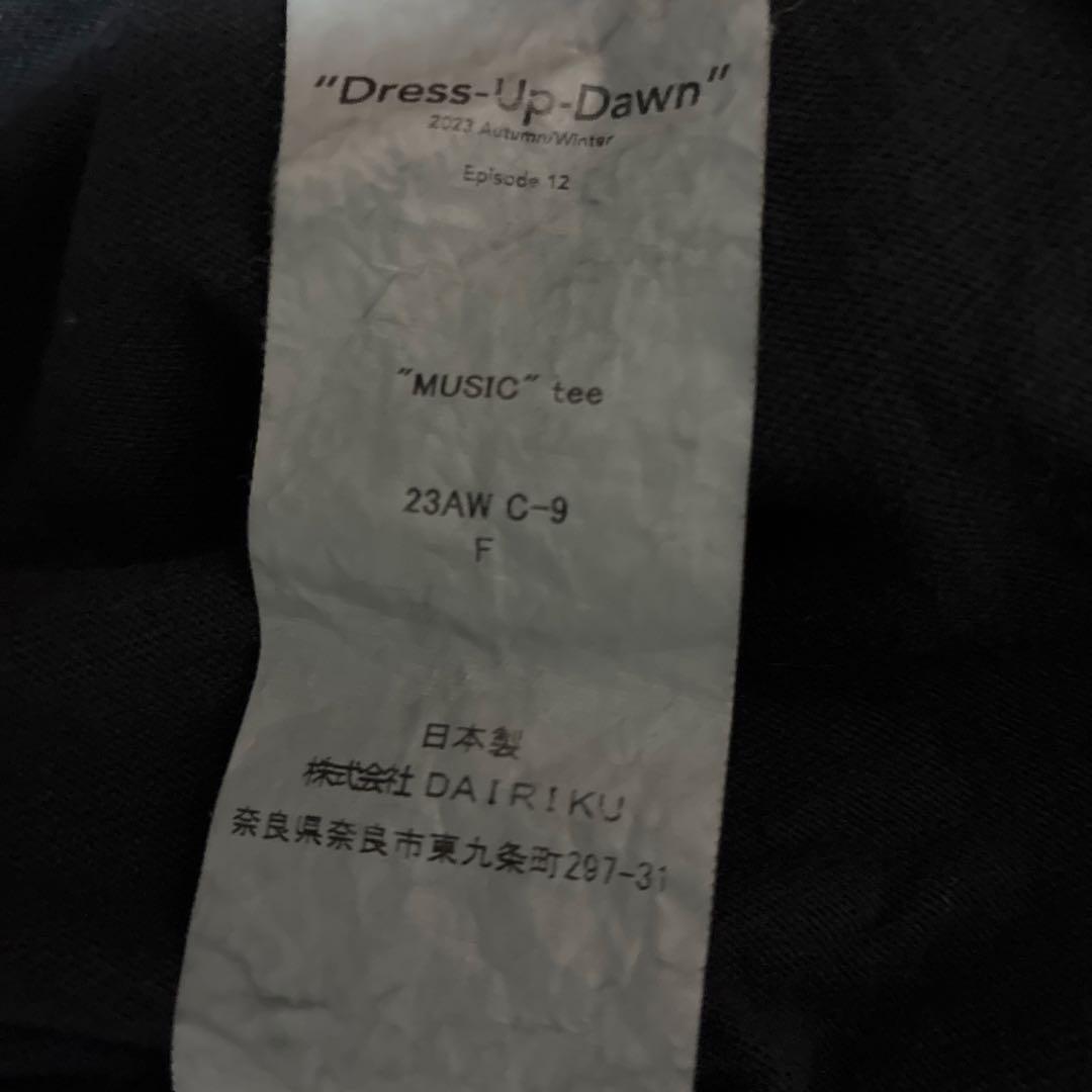23AW DAIRIKU ダイリク MUSIC TEE ロンT ダメージ加工