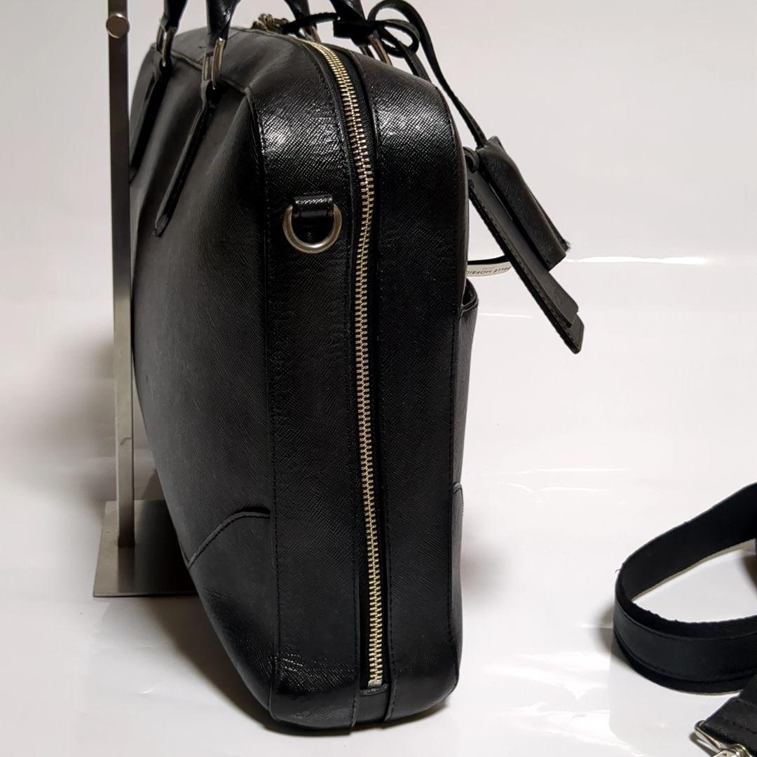 ✨ペッレモルビダ✨ビジネスバッグ キャピターノ レザー ブラック 2way ロゴ