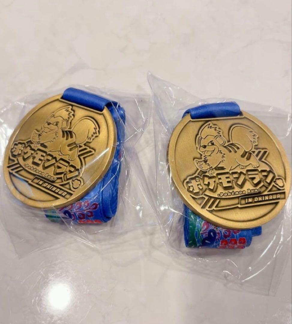 ポケモンラン用Tシャツ サイズM &L2枚＋メダル2個セット