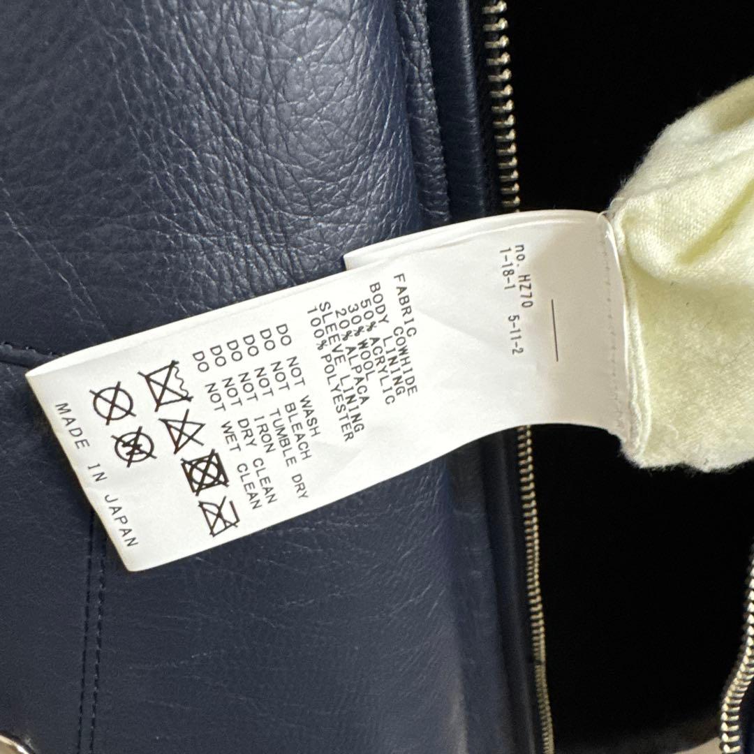 牛革　カウハイドレザー　シングルライダース