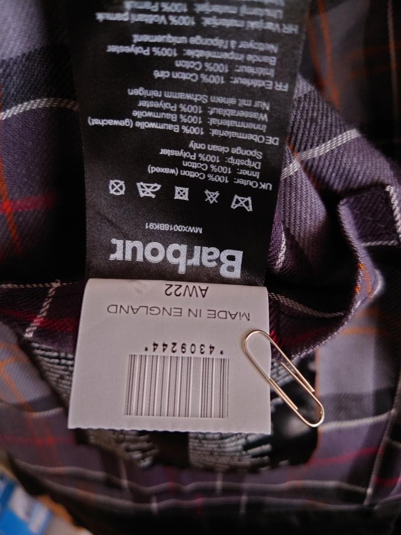 【試着のみ】Barbour BEDALE 38 BLACK ピンバッチ有