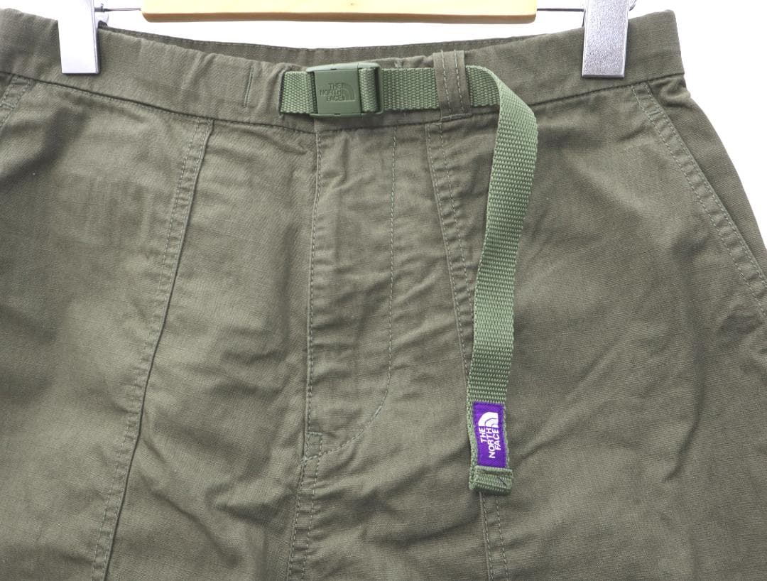 ノースフェイス パープルレーベル リップストップ ワイド クロップド パンツ