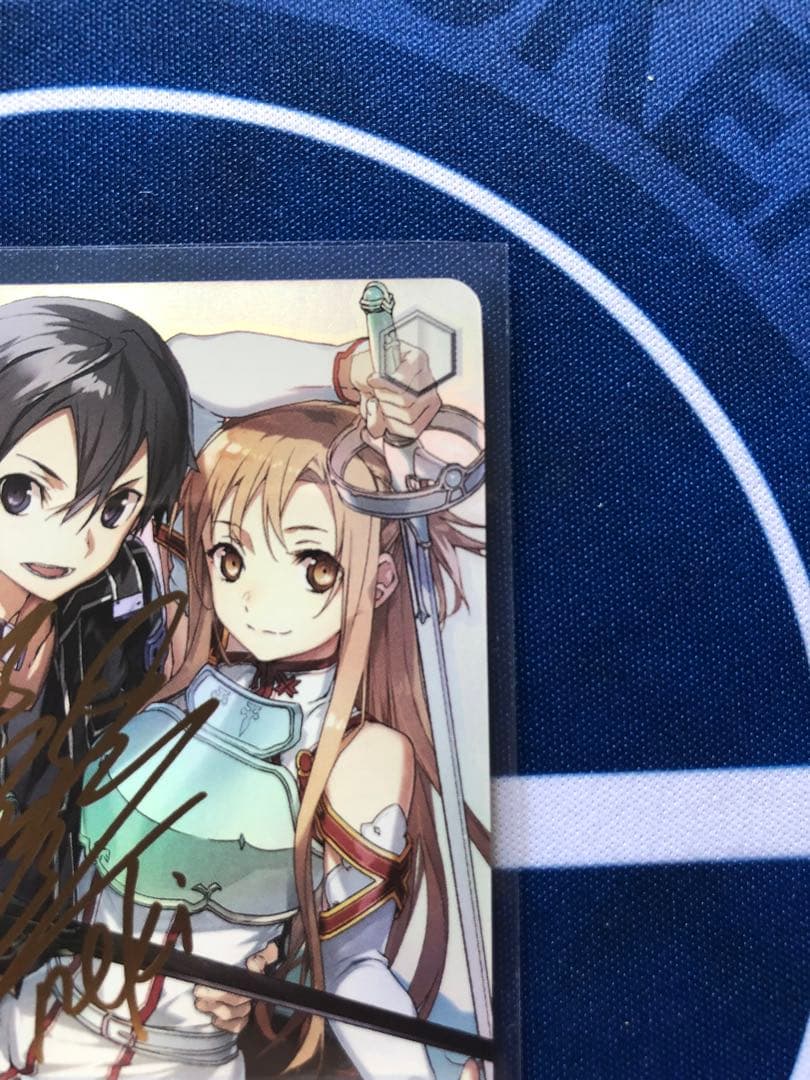 WS ヴァイスシュヴァルツ SP サイン 電撃文庫 巡り合う二人 キリト&アスナ