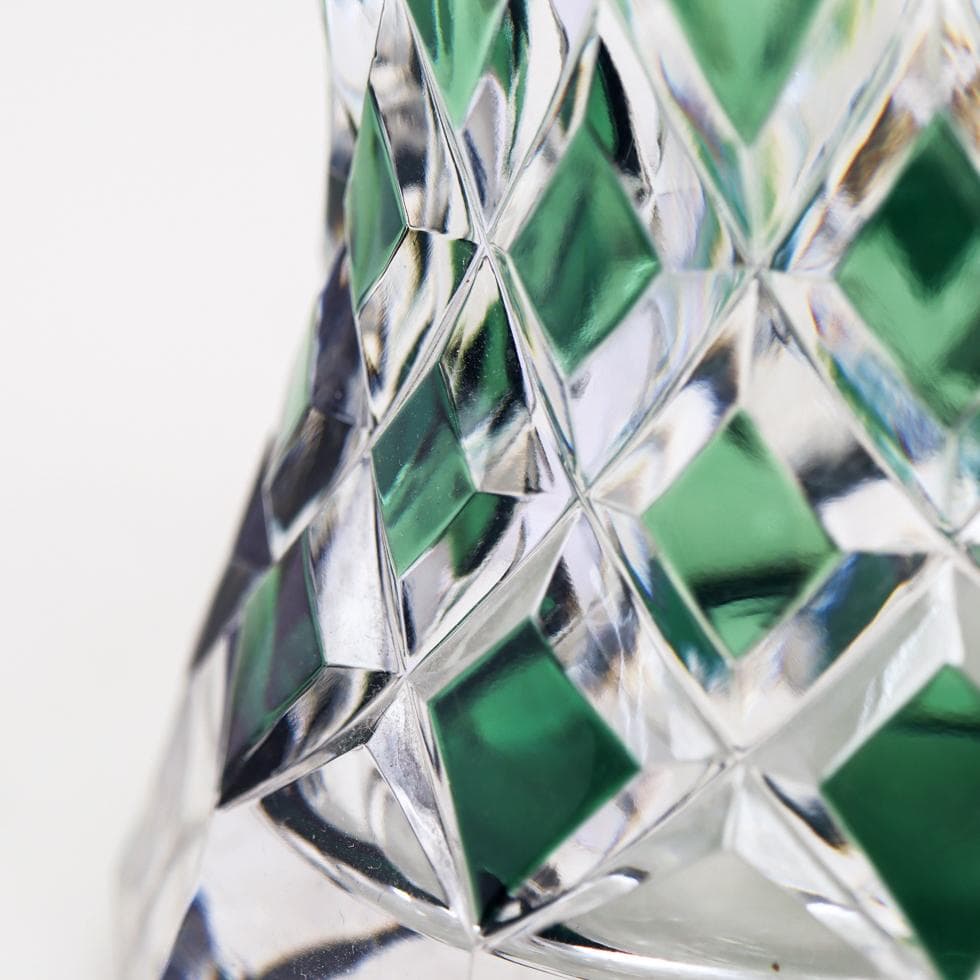 \"Val Saint Lamber エメラルドグリーン 花瓶 29cm 5kg