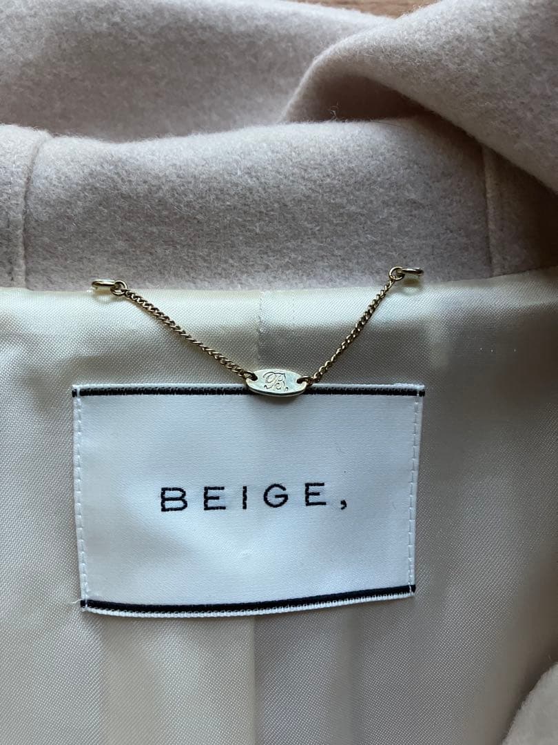 BEIGE ベイジ フード付きコート　白 アイボリー　日本製