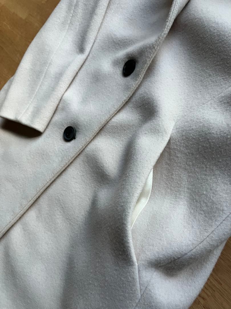 BEIGE ベイジ フード付きコート　白 アイボリー　日本製