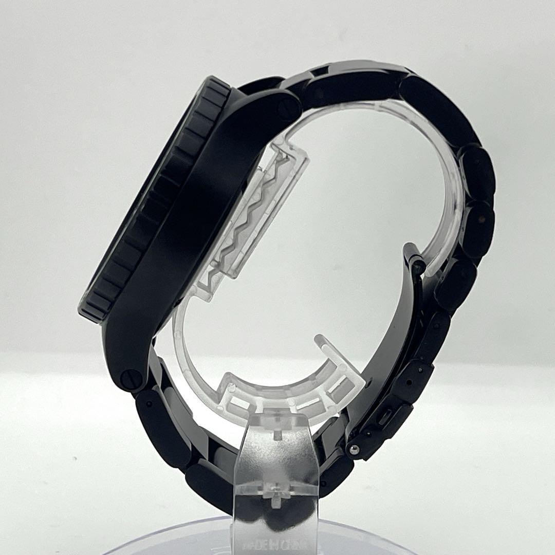 【左リューズ】NIXON ニクソン 51-30 クロノ デイト 黒 稼働品