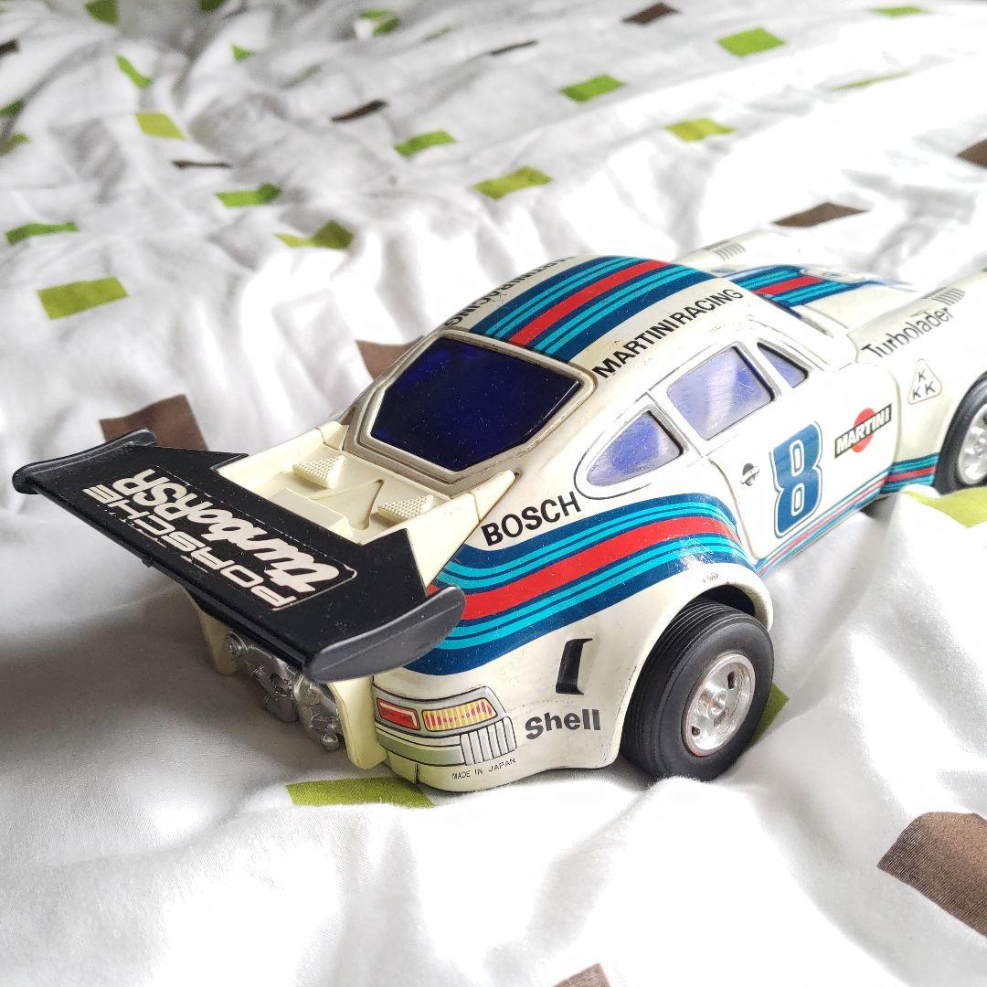 稀少 当時物 ブリキ アルプス製 ポルシェターボRSR 28cm