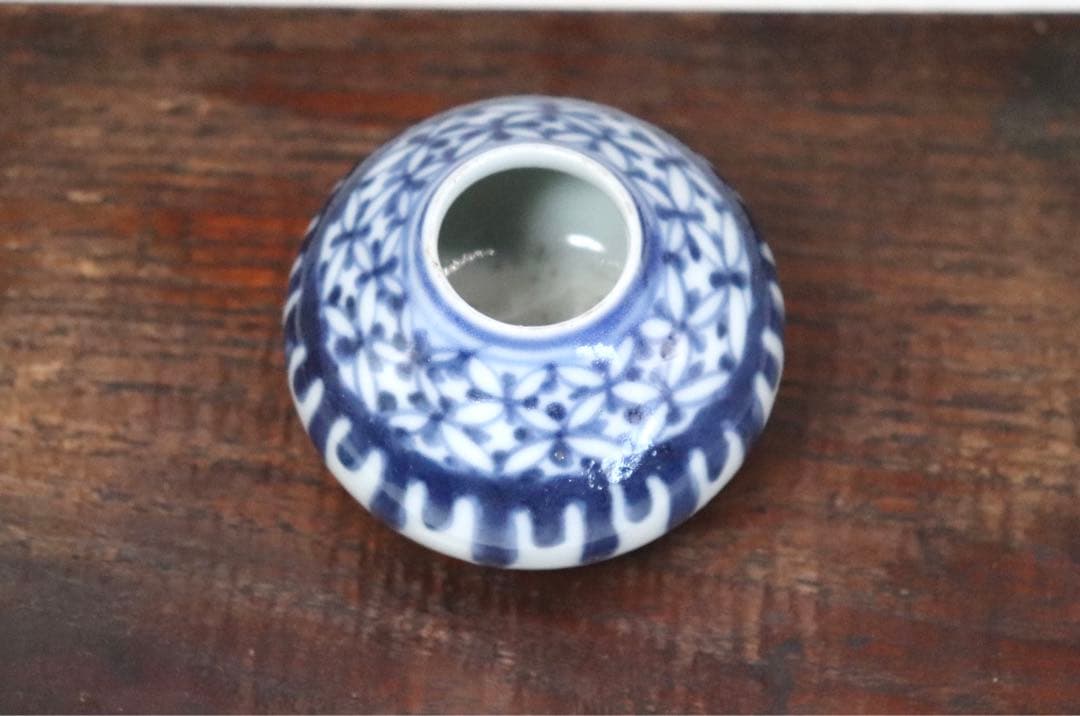 中国　清時代　染付　水滴　送料込み0906