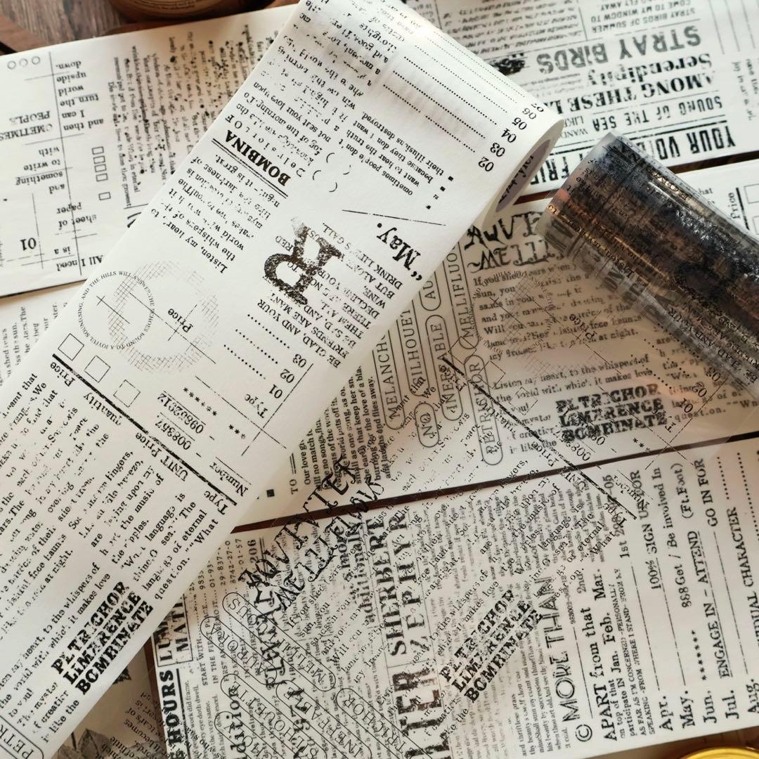 ⭐️SALE⭐️ 壹洱原创《文字幻想》海外マスキングテープ　マステ 【2357】