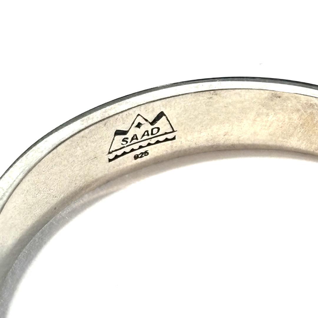 新品未使用 サード シルバーアクセサリー 外アラベスク 内側サンシンボルバングル