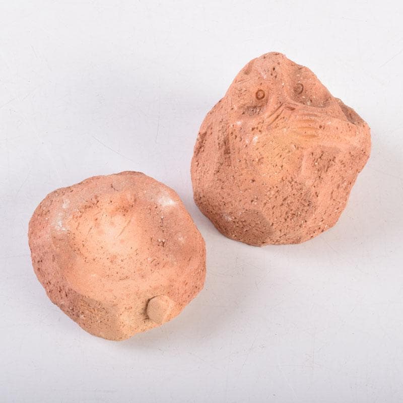 茶道具　佐々木昭楽作　一刀彫　猿　香合　共布共箱　C　8405