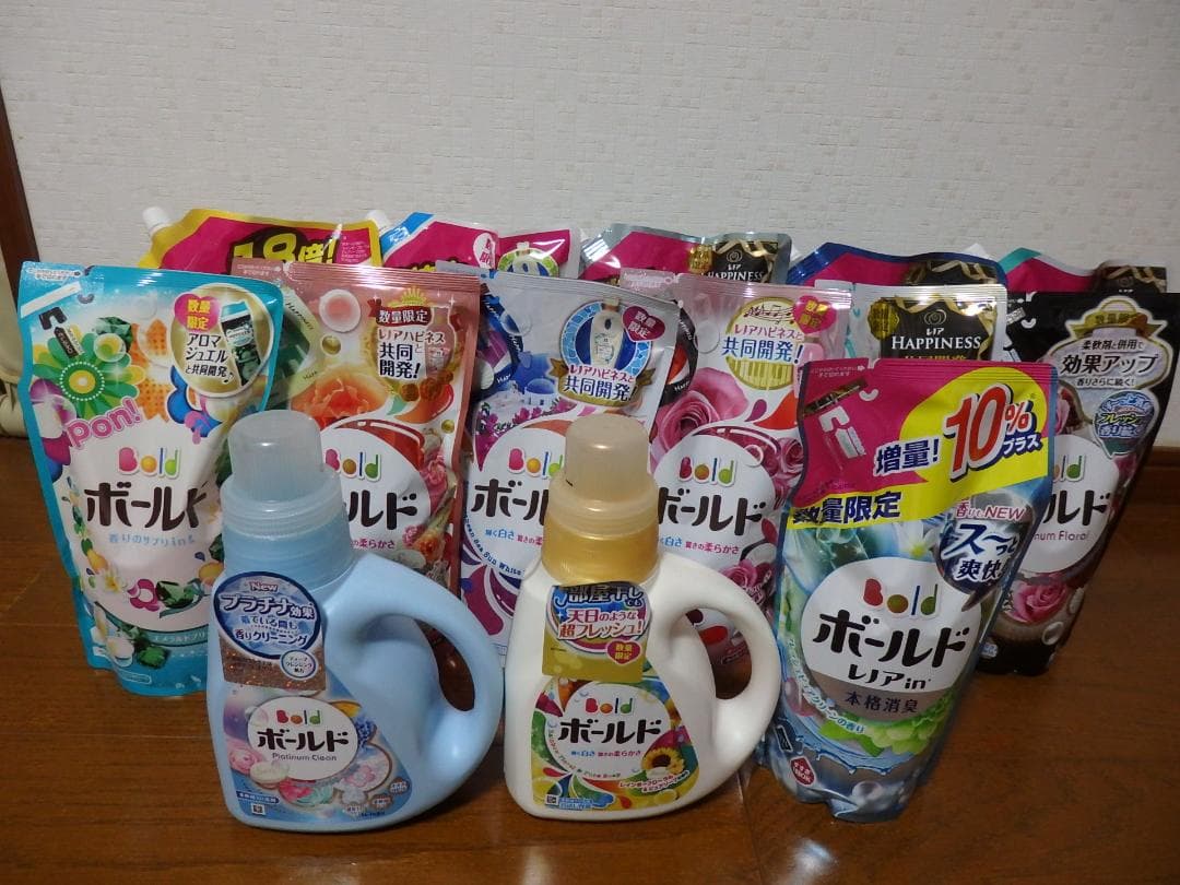 数量限定♪新品未使用♪P&G 洗濯洗剤 ボールド 本体 つめかえ 14点セット