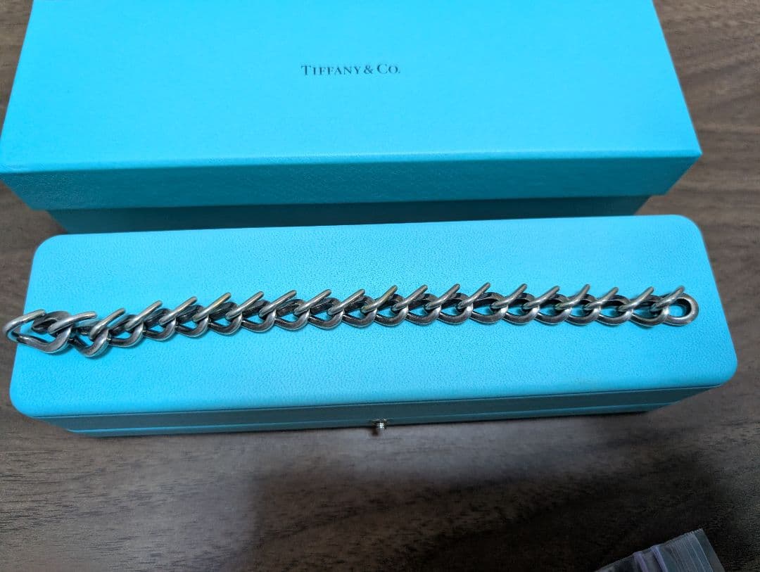 ティファニー ブレスレット フォージ ミディアム リンク　いぶし仕上げ