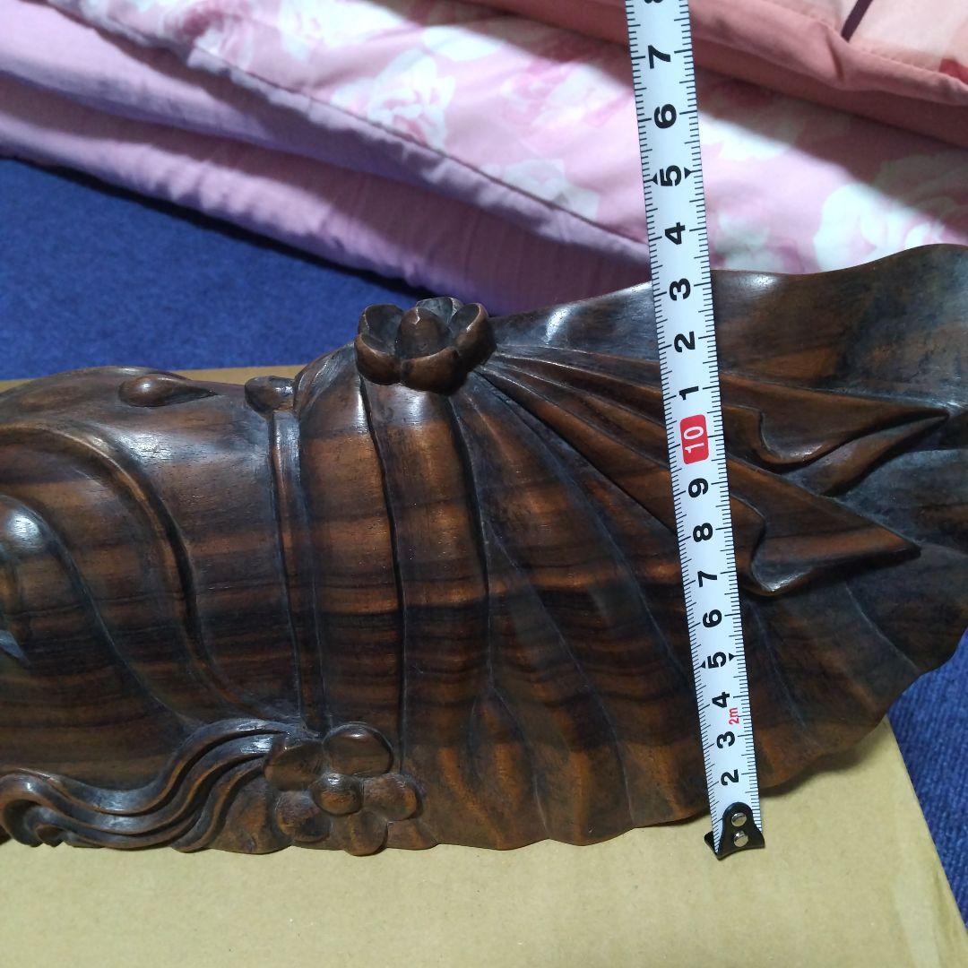 木製彫刻 踊り子の頭部 約45cm