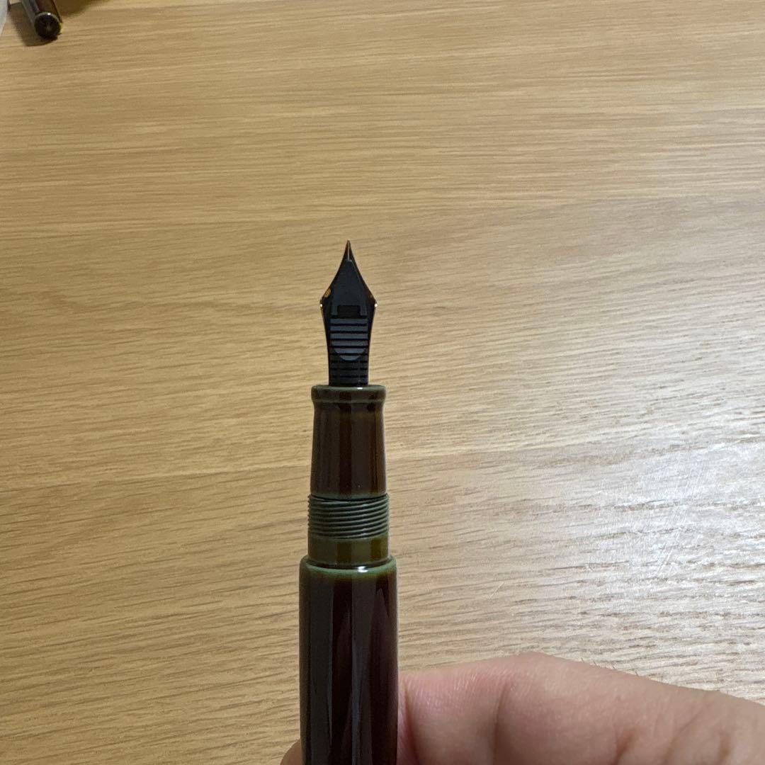 中屋万年筆　ピッコロ碧溜　細字(F)