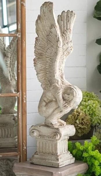 置物 天使 エンゼル アンティーク シャビー クラシック 85560ST