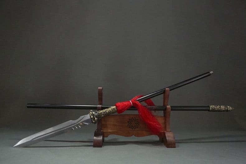 【キリン】 趙雲 古兵器 武具 覇王銃 槍 冷兵器 手鍛造打 護身工具 装飾用