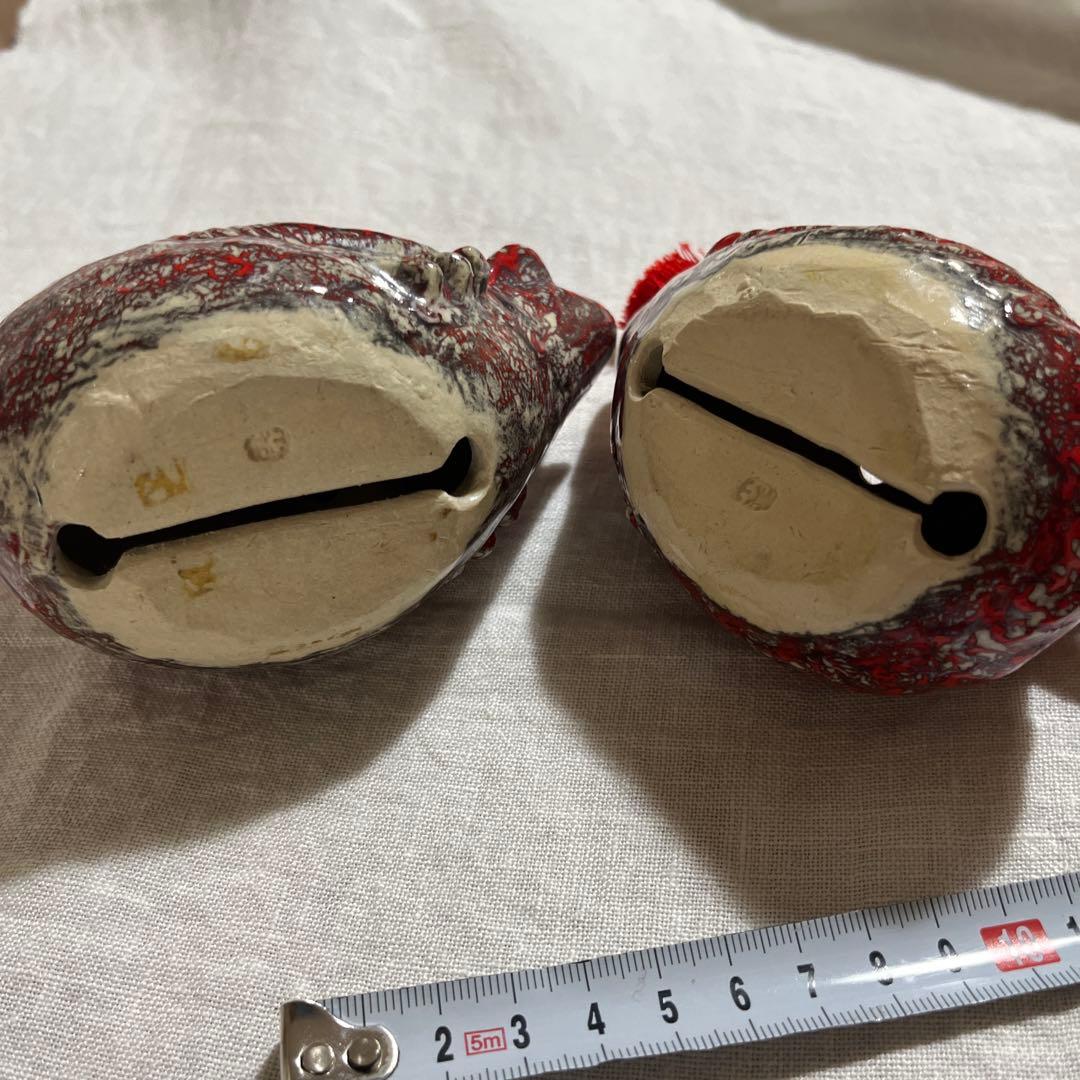 【美品】箕面焼　松田箕山作　オシドリセット　土鈴