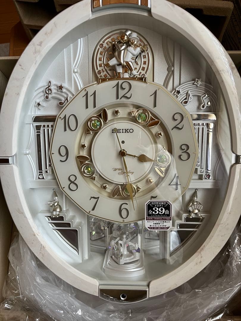 SEIKO 　掛時計　RE576A　からくり時計　未使用☆