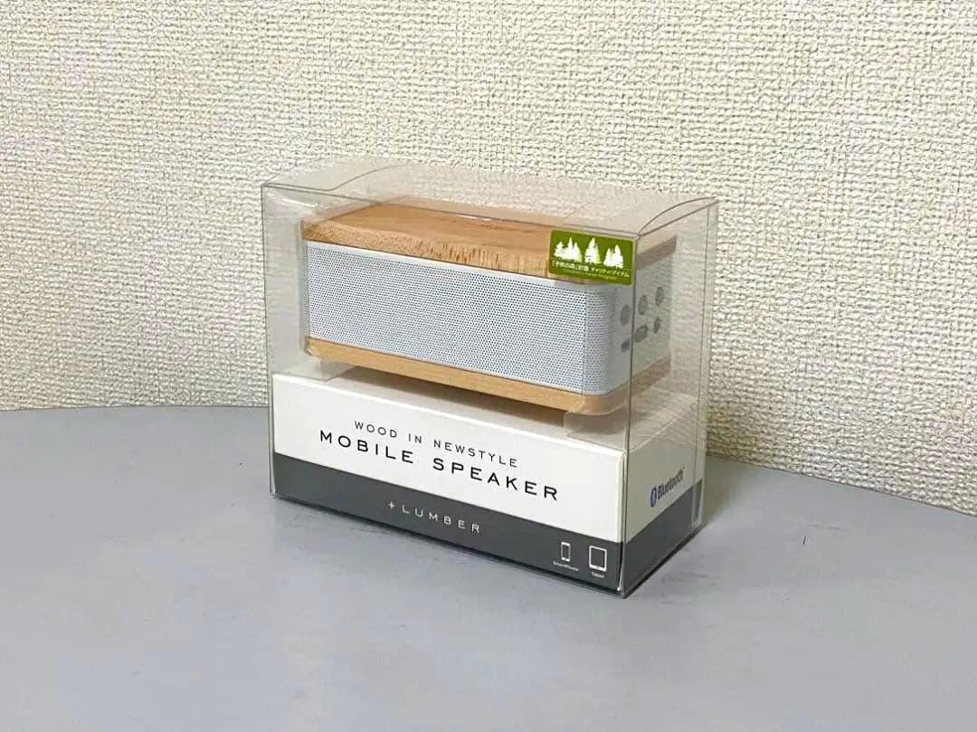 木製 Bluetooth モバイル・スピーカー Hacoa 白 北欧雑貨