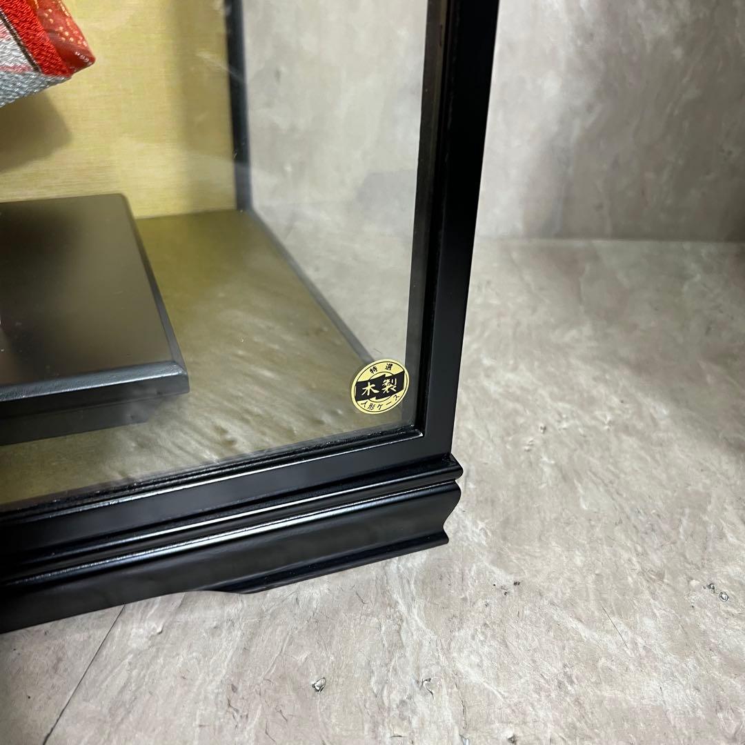 極美品 光玉作 福わらべ 日本人形 市松人形 ケース付 京ちりめん 正絹