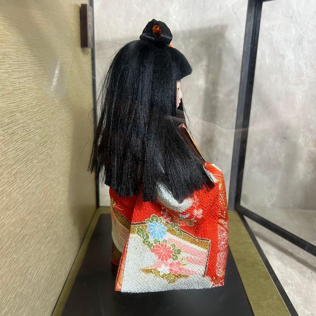 極美品 光玉作 福わらべ 日本人形 市松人形 ケース付 京ちりめん 正絹