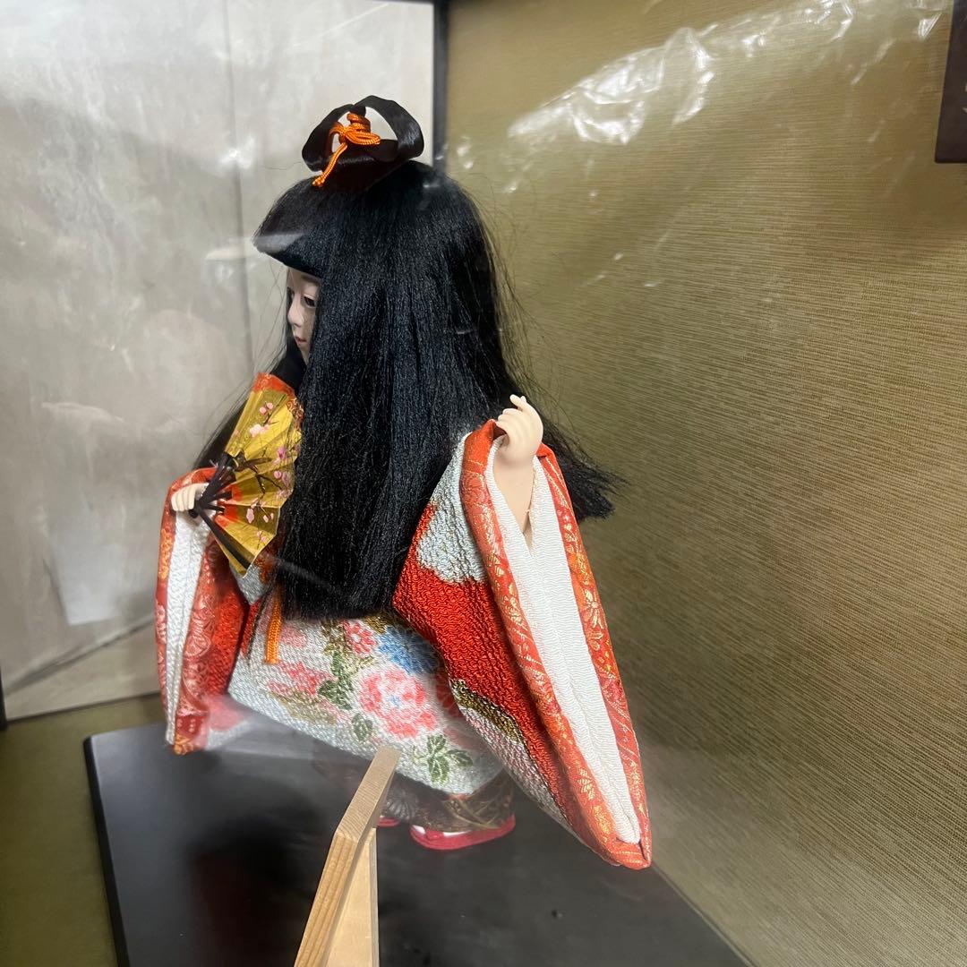 極美品 光玉作 福わらべ 日本人形 市松人形 ケース付 京ちりめん 正絹
