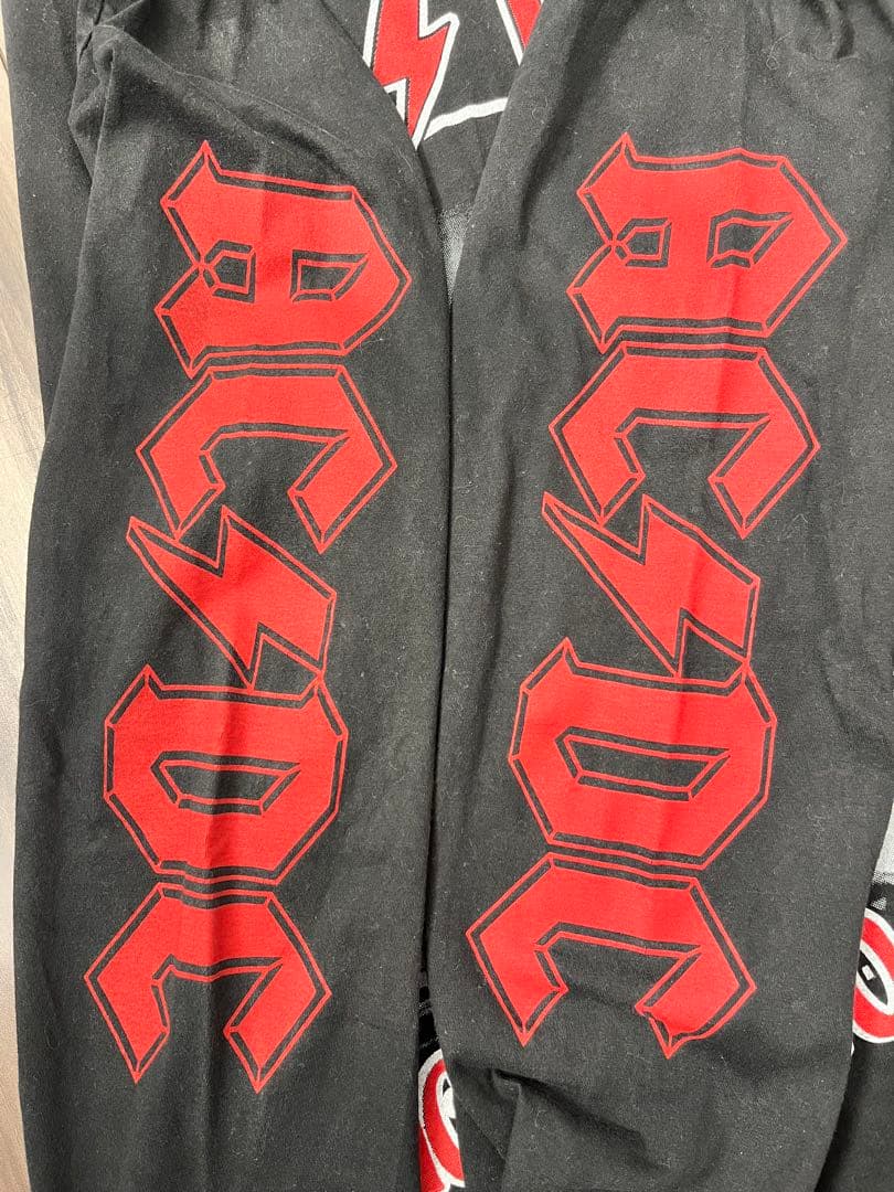 AC/DC ハイウェイ・トゥ・ヘル 1979ツアーロンT ブラックフェード　XL