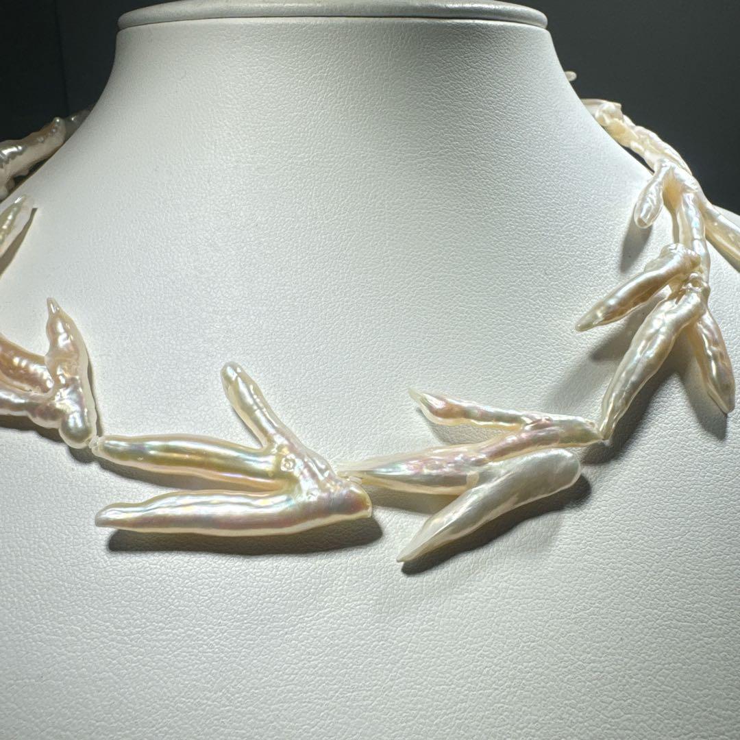 淡水パールネックレス　淡水小枝パールネックレスNO25-989