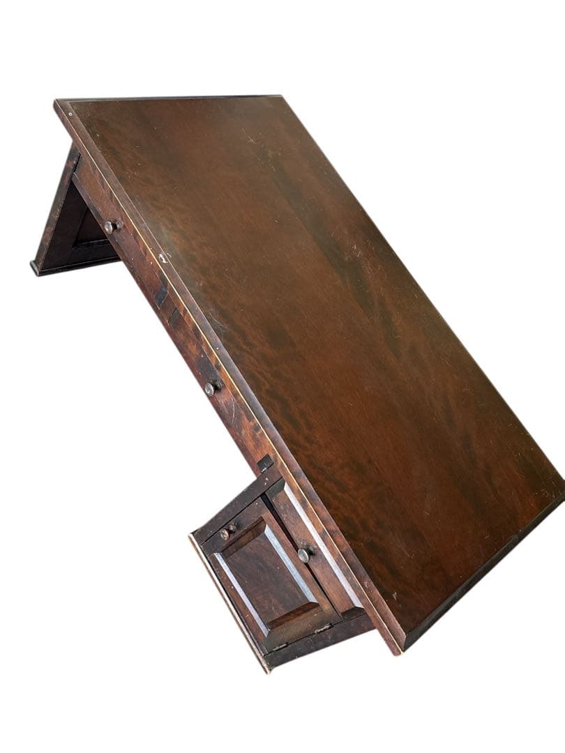 北海道民芸家具　書斎　 樺無垢材 座机/文机/帳場机/作業台/デスク/机