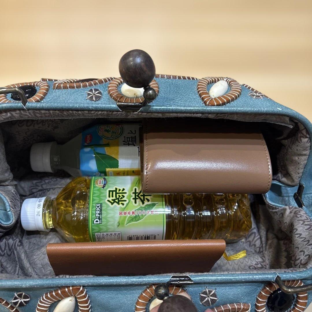 最終お値下げ⭐︎JAMIN PUECH 青いがま口バッグ