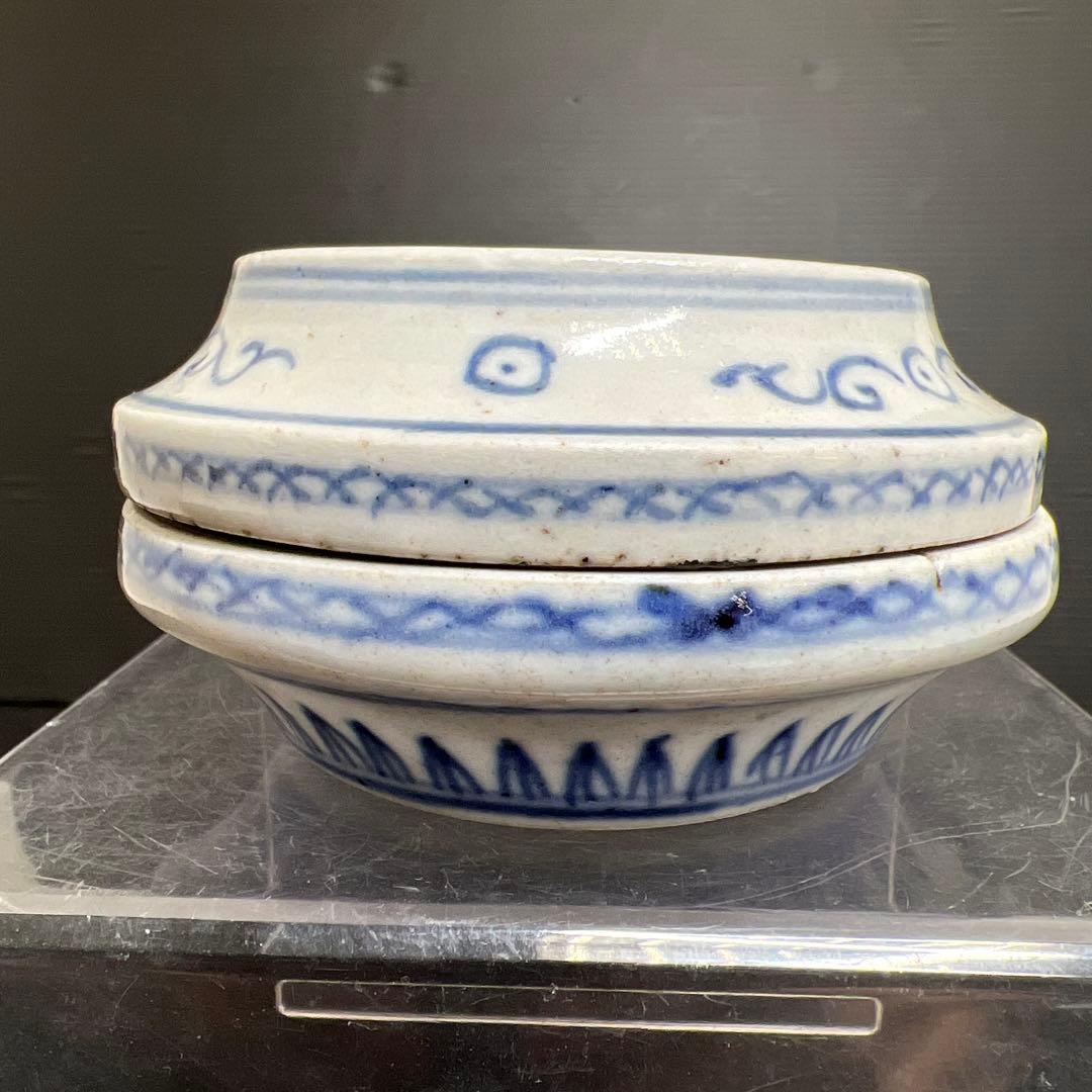 中国清時代　香合　幅約10㎝　東里8-0116①