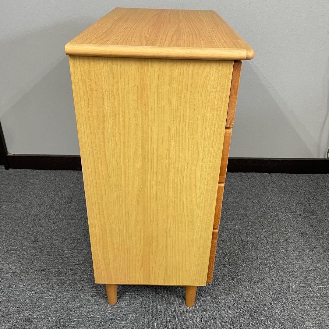 【美品】木製キャビネット ナチュラル 幅70cm サイドボード　北欧風　家具