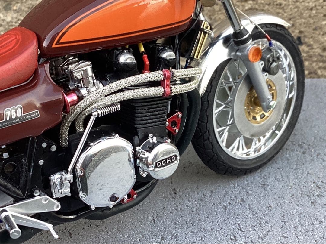 バイクプラモデル　族車　アオシマ1/12 750RS ZⅡ (ジャンク品)