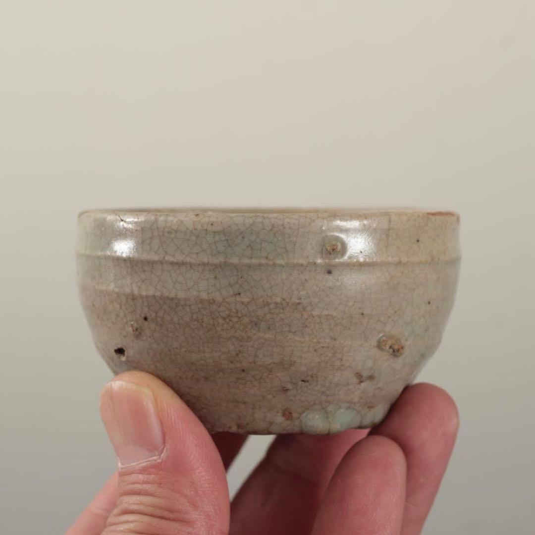 李朝 井戸手 盃 ぐい呑み 酒器 古美術 古道具 アンティーク