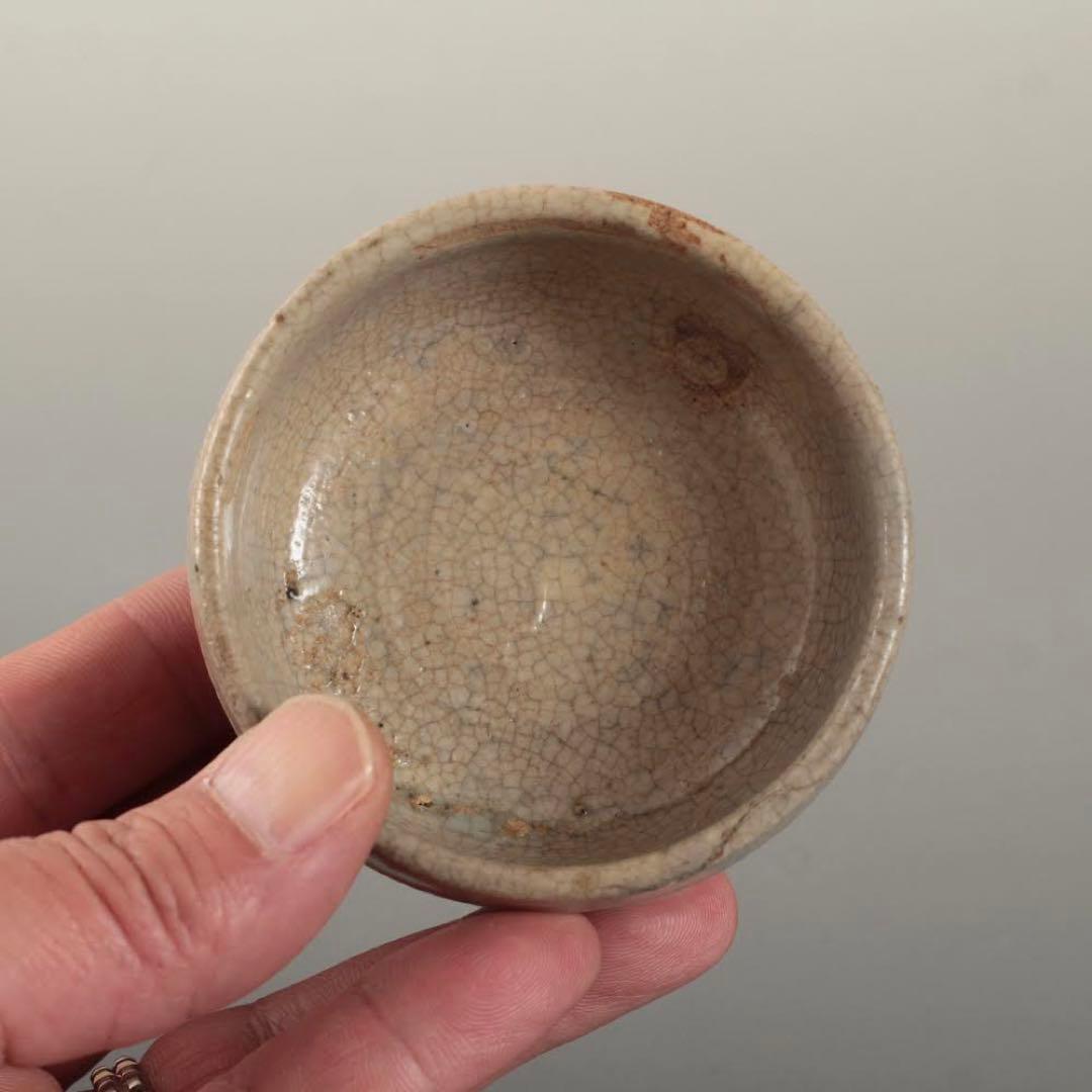 李朝 井戸手 盃 ぐい呑み 酒器 古美術 古道具 アンティーク