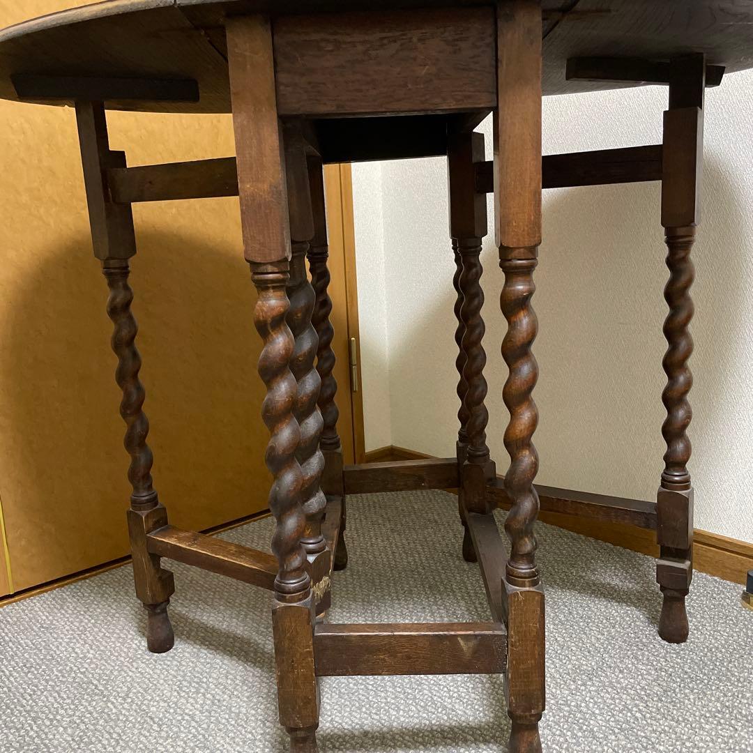 本日セール　アンティーク　ゲートレッグテーブル