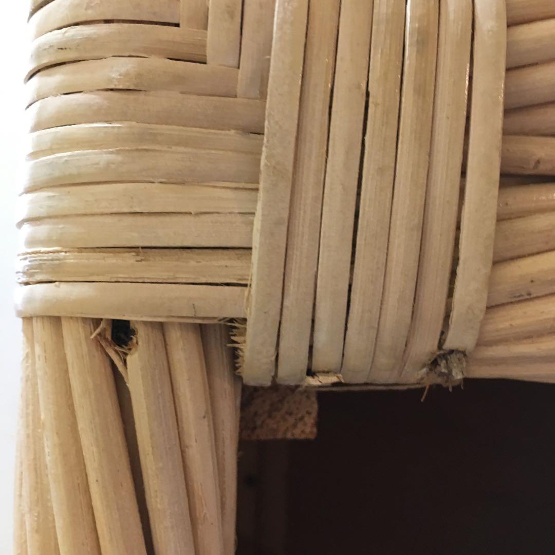 ヴィンテージ　ホワイトラタン 4段チェスト☆