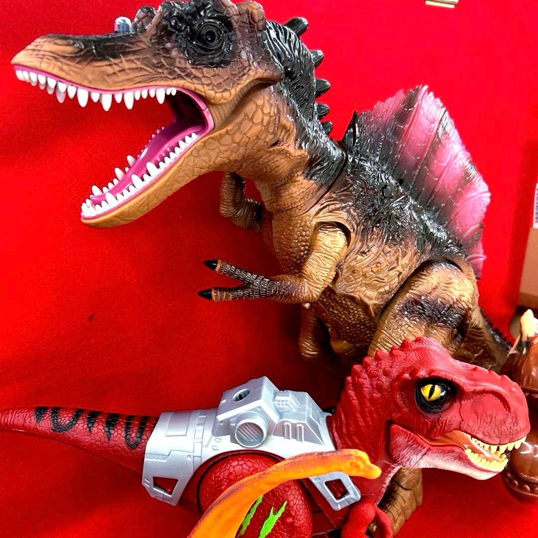 恐竜　フィギュア　60㎝　特大　大迫力　リアル　3体セットプラス頭部　T⑨