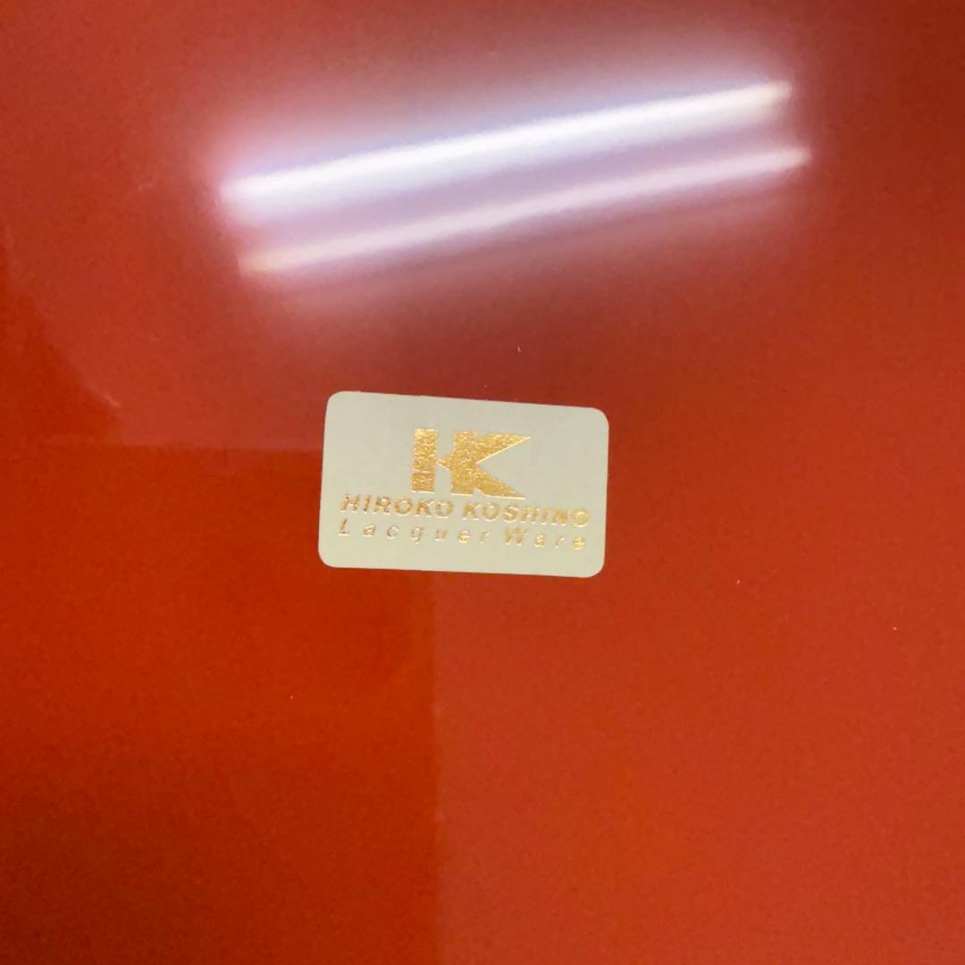 HIROKO KOSHINO（ヒロココシノ）漆器 大鉢 朱色 丸盆