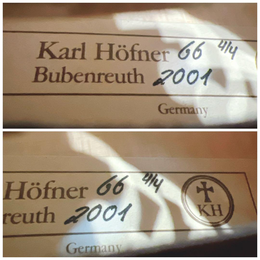 【極美品】KARL HOFNER 2001年製 4/4 カールヘフナー虎杢 66