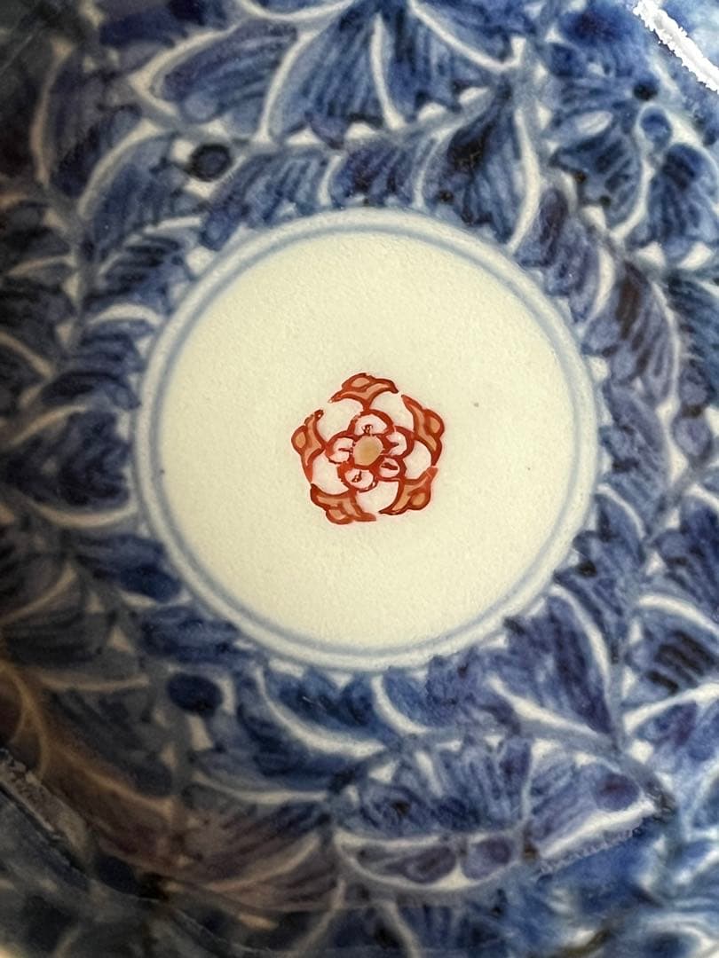 もう貴重！江戸中期 「成化年製」銘 小皿 2枚 天明6年頃比定 5弁花赤絵 金彩