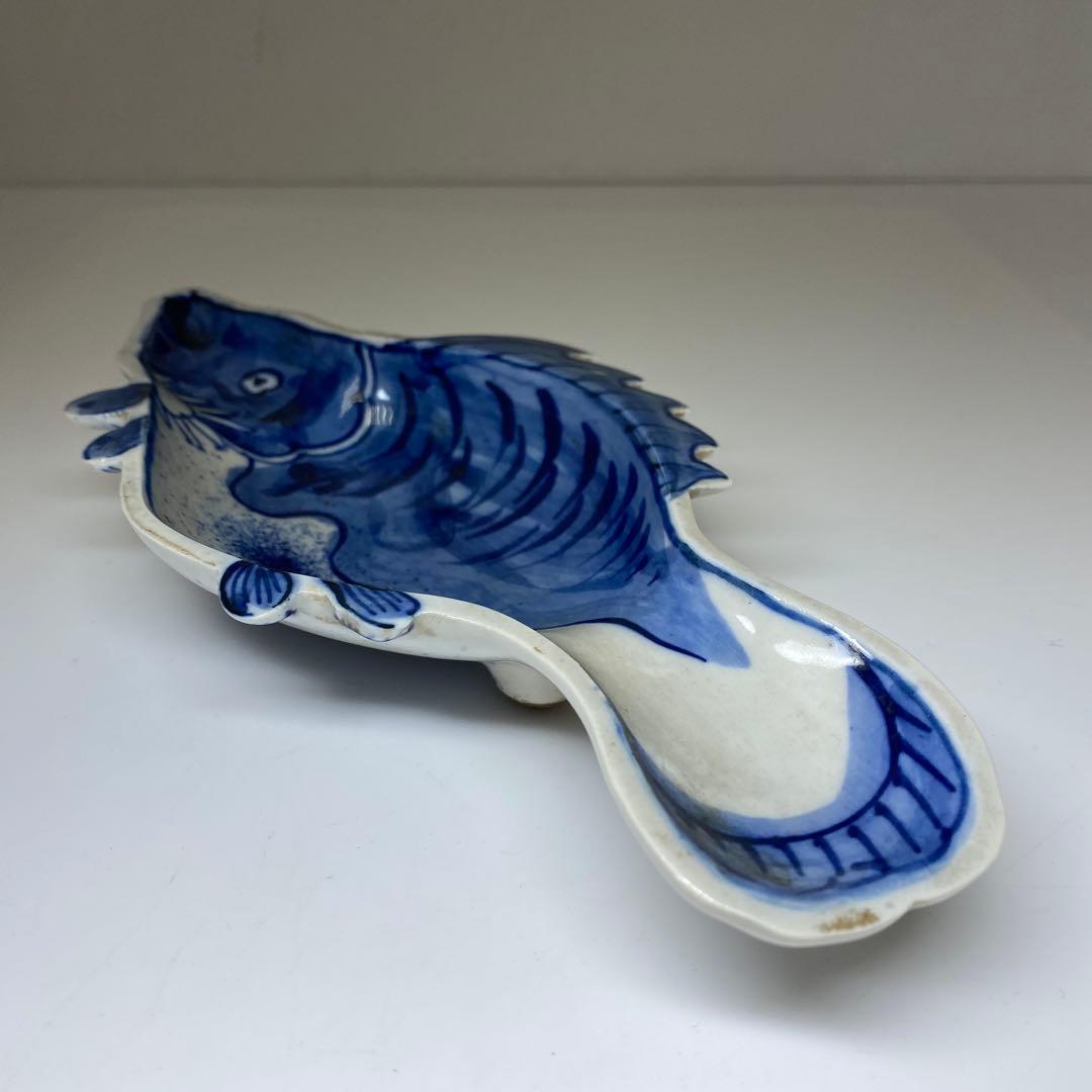 専用　高橋道八　魚型皿　箱付　長さ23.3㎝東Y7-0403☆1Fタサコサ