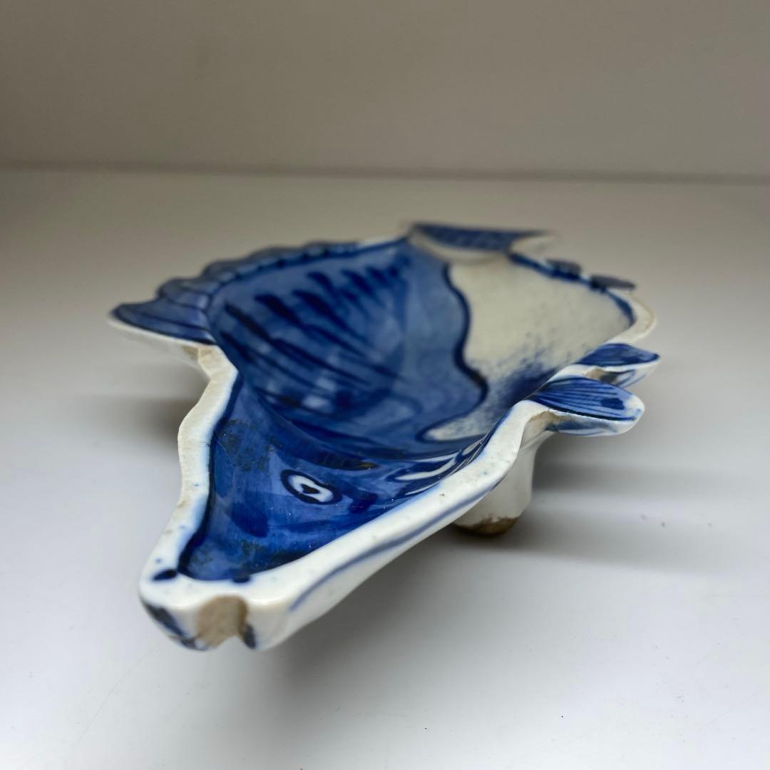 専用　高橋道八　魚型皿　箱付　長さ23.3㎝東Y7-0403☆1Fタサコサ