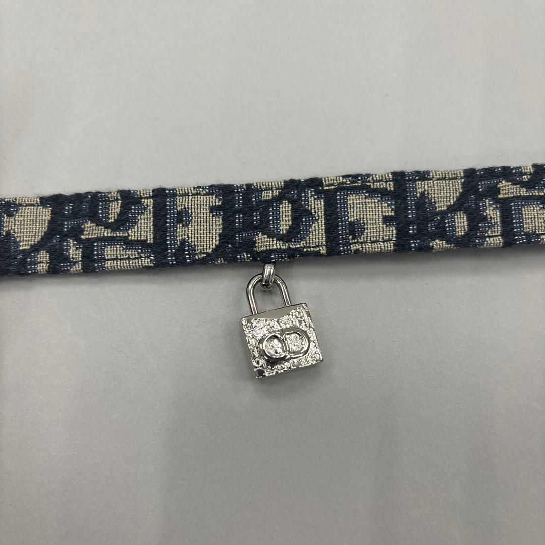 Dior オブリーク ブレスレット パドロックチャーム付き　首輪