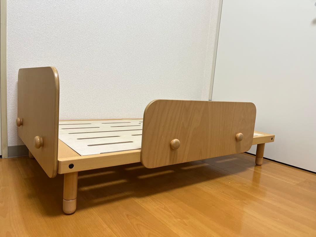 【美品】HOPPLキッズベッド 120x70x45