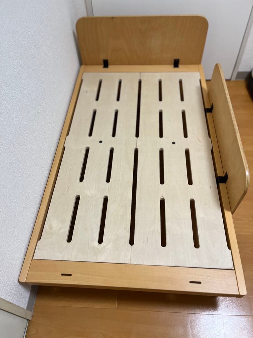 【美品】HOPPLキッズベッド 120x70x45